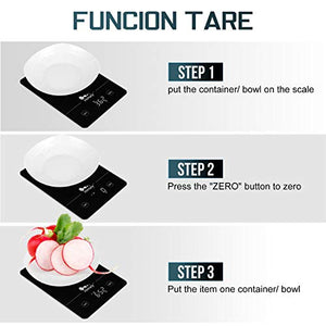 Bilancia da Cucina, 5Kg/1g Elettronica Digitale Alta Precisione...