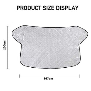 SCM Protezione Parabrezza Copriauto Auto Copertura 147x100cm, Thickening