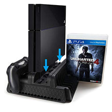 Carica l&#39;immagine nel visualizzatore di Gallery, RegeMoudal PlayStation Supporto Verticale per PS4 Pro/ Slim/ PS4,con Nero