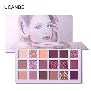 UCANBE Palette da Trucco Con 18 Ombretti Glitter e Matte Pigmentati a # 06 - Ilgrandebazar