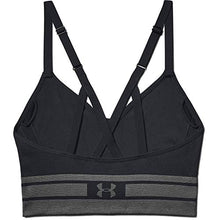 Carica l'immagine nel visualizzatore di Gallery, Under Armour - Seamless Longline Bra, M, Nero (Black/Black/Black 001) - Ilgrandebazar
