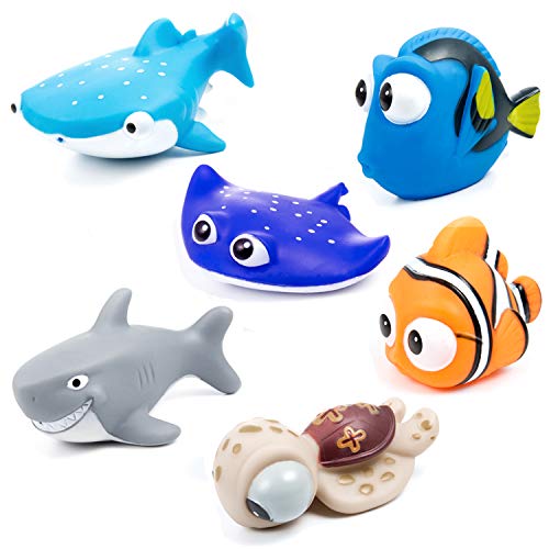 MOOKLIN 6pcs Giocattoli da Bagnetto per Bambini, Pupazzetti Il Bagno,...