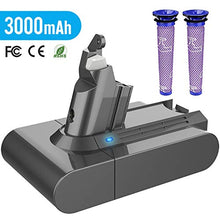 Carica l&#39;immagine nel visualizzatore di Gallery, Yaber 3000mAh Batteria di Ricambio per Dyson V6 DC62 DC59 DC61 DC58 Animale...