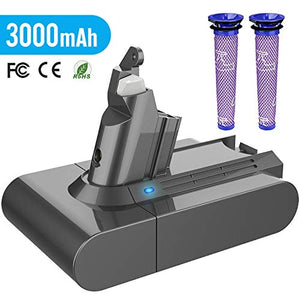 Yaber 3000mAh Batteria di Ricambio per Dyson V6 DC62 DC59 DC61 DC58 Animale...