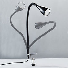 Carica l&#39;immagine nel visualizzatore di Gallery, Lampada LED da tavolo con morsetto dimmerabile su 3 livelli, include Nero