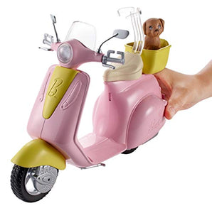 Barbie Scooter e Cagnolino, Moto con Cucciolo e Casco, Bambola Non Inclusa,... - Ilgrandebazar