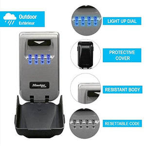 MASTER LOCK Cassaforte per Chiavi Retroilluminata [Medio] [Montaggio a... - Ilgrandebazar