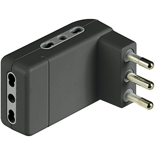 BTicino S3606GE Adattatore salvaspazio Corner-3 Prese bipasso 10/16A e 16A - Ilgrandebazar