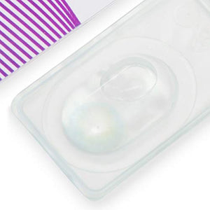 GLAMLENS Lenti a contatto colorate Rose Blue - azzurre - mensili - con porta...
