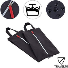 Carica l'immagine nel visualizzatore di Gallery, TRAVELTO Set da 2 borse per scarpe in nylon leggero e resistente con...