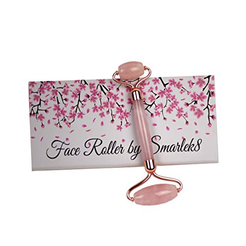 Derma Roller Quarzo Rosa 100% Trattamento Viso Rilassante Linfodrenante... - Ilgrandebazar