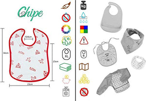 Chipe- Set Di 10 Bavaglini Colorati Per Neonati E Bambini Da 0 A 5 Anni.... - Ilgrandebazar