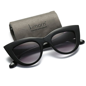 kimorn Occhi Di Gatto Occhiali Da Sole Per Donna Cerniere In Nero&fumo - Ilgrandebazar