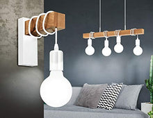 Carica l&#39;immagine nel visualizzatore di Gallery, EGLO Townshend illuminazione da parete Adatto per uso interno Bianco, Legno... - Ilgrandebazar