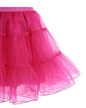 Carica l'immagine nel visualizzatore di Gallery, Gardenwed Annata 1950s Donna Sottogonne al Ginocchio Retro Petticoats L, Pink