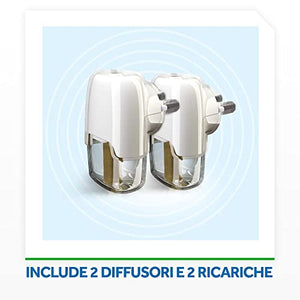 Raid Liquido Elettrico Antizanzare Comuni e Tigre, Inodore, Formato Convenienza, Confezione da 2 Diffusori e 2 Ricariche, 60 Notti