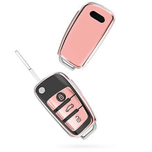 Carica l'immagine nel visualizzatore di Gallery, kwmobile Cover Copri-Chiave Compatibile nero brillante / oro rosa