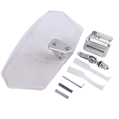 Justech Parabrezza Moto Spoiler di Estensione colore trasparente - Ilgrandebazar