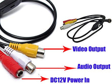 Carica l&#39;immagine nel visualizzatore di Gallery, Vanxse Cctv Mini telecamera di sicurezza spia 3,6 mm 90 gradi HD 1000tvl 6...
