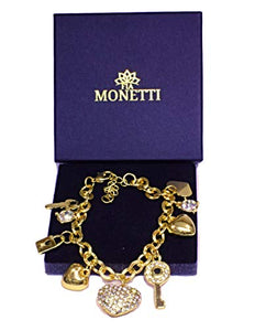 FIA MONETTI Bracciale - oro - braccialetto di fascino - in confezione... - Ilgrandebazar