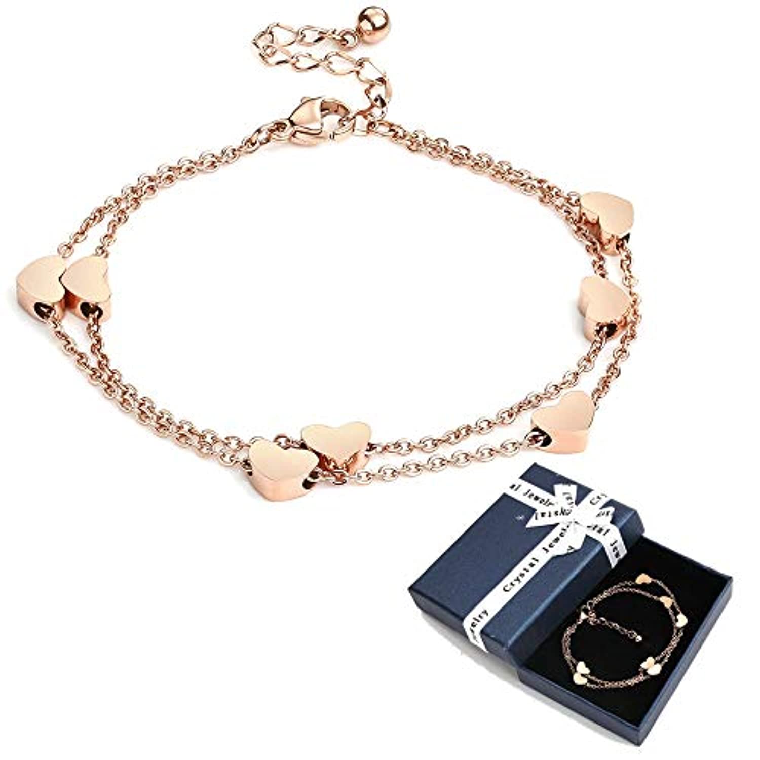 Video su Qual è Bracciale a catena a serpente con doppio strato di perline e charm a stella e cuore in acciaio inossidabile