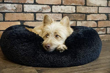 Carica l&#39;immagine nel visualizzatore di Gallery, Cuccia per cani e gatti, esclusiva e morbida cuccia Diametro 70 cm, Nero