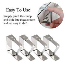 Carica l&#39;immagine nel visualizzatore di Gallery, Fermatovaglia Acciaio, per Esterno, Clip Tovaglia,12 Pezzi...