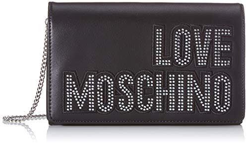 Love Moschino Jc4091pp1a, Borsa a Mano Donna, 6x14x22 Argento (Argento Nero)
