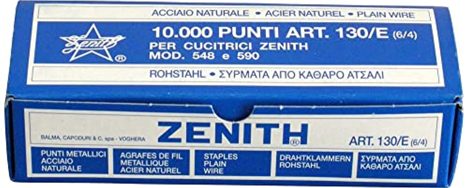 Zenith Punti Metallici Acciaio Naturale Art. 130/E (6/4) 1 Scatolina D –