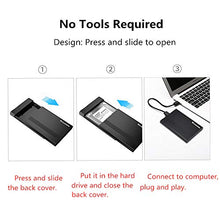 Carica l&#39;immagine nel visualizzatore di Gallery, GeekerChip 2.5 inch USB 3.0 HDD SSD Case Esterno per Disco Rigido Nero