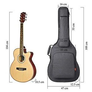 Custodia Per Chitarra In Denim CAHAYA - Imbottita 8mm, 3 Tasche, Per Chitarre Acustiche E Classiche