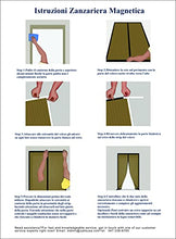 Carica l'immagine nel visualizzatore di Gallery, ROCATT Zanzariera Magnetica in NYLON 140x240CM, Deluxe 2022 - Rete Molto Resistente, Tenda con Magneti, Resiste al Vento, facile da montare fai da te- Non Accorciabile 140 x 240, nero)