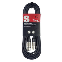 Carica l&#39;immagine nel visualizzatore di Gallery, Stagg Cavo di Alta Qualita XLRf to XLRm Plug Microphone, 6m, Nero - Ilgrandebazar