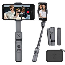 Carica l'immagine nel visualizzatore di Gallery, Smooth X Gimbal Stabilizzatore per Smartphone Estensibile Selfie Stick grigio