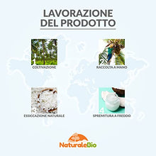 Carica l'immagine nel visualizzatore di Gallery, Olio di Cocco Biologico Vergine 1000 ml. Crudo e Spremuto a Freddo. Organico e Naturale. Bio Nativo e non Raffinato. Origine Sri Lanka. NATURALEBIO
