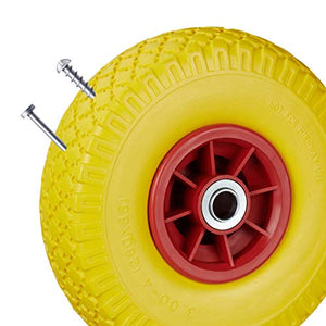 relaxdays 2X Ruote per Carriola, in Gomma Antipanne, 3.00-4", ASSE 20mm,...