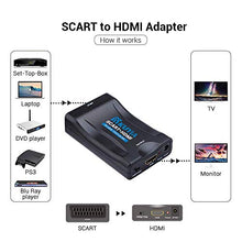 Carica l'immagine nel visualizzatore di Gallery, KUYiA Adattatore SCART HDMI, Analogico a Digitale Video Audio TO HDMI - Ilgrandebazar