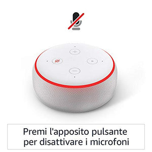 Echo Dot (3ª generazione) - Altoparlante intelligente con Tessuto antracite