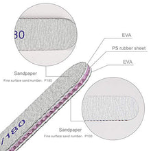 Carica l&#39;immagine nel visualizzatore di Gallery, Lime unghie, URAQT 15 Pezzi Set Lima Per Unghie Gel, Lavabile a Doppia Faccia, per manicure e nail art in gel acrilico. Dimensioni grana 100/180