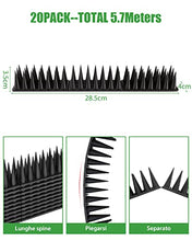 Carica l'immagine nel visualizzatore di Gallery, XDQQ Dissuasori per Piccioni,Scaccia Piccioni,Repellente per Uccelli,Spuntoni per Piccioni Balcone Terrazza Finestra Anti Piccioni Dissuasori per Piccioni da Esterno（20pcs Nero）
