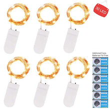 Carica l&#39;immagine nel visualizzatore di Gallery, Kolpop 3m 30 LED Lucine Decorative a Batteria (6 pezzi), Luci Filo di...