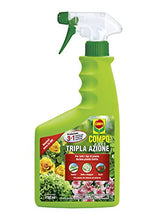Carica l&#39;immagine nel visualizzatore di Gallery, COMPO Tripla Azione PFnPO, Insetticida-Fungicida-Acaricida pronto all&#39;uso, Per Piante Ornamentali e da Fiore di tipo arbustivo ed erbaceo, 750 ml