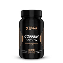 Carica l&#39;immagine nel visualizzatore di Gallery, XTRAZE® Caffeina 200mg per Capsula Alto Dosaggio, 100 Capsule Caffeina Supplemento Pura in Polvere Bianca Anidra, Integratore Alimentare senza Additivi non Necessari, Qualità Tedesca