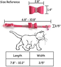 Carica l&#39;immagine nel visualizzatore di Gallery, YCZ Collari per Gatti Breakaway Carino Fiocco e Betty con Morbidi rosa
