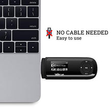 Carica l&#39;immagine nel visualizzatore di Gallery, Walkercam M1 Lettore MP3 USB con radio FM, supporto per lettore musicale Nero