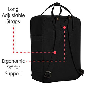 Fjallraven Re-Kånken, Zaino Unisex Taglia Unica (38 x 27 x 13 cm), Black