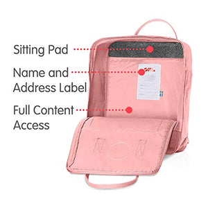 Fjällräven Kånken, Zaino Unisex 13 x 27 x 38 cm, 16 L, Rosa (Pink)