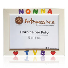 Carica l&#39;immagine nel visualizzatore di Gallery, Cornici per foto in legno con la scritta Nonna TVB e decorata cuoricini,... - Ilgrandebazar