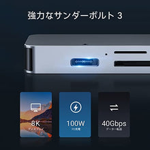 Carica l&#39;immagine nel visualizzatore di Gallery, GIISSMO Adattatore USB C HUB 7 IN 2 MacBook Pro/Air con Thunderbolt 3, 4K 60Hz, 3 porte USB 3.0, lettore di schede SD/TF, compatibile con MacBook Pro M1/M2 2022-2016, MacBook Air 2020-2018