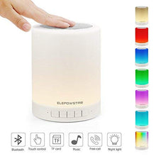 Carica l&#39;immagine nel visualizzatore di Gallery, Lampada Altoparlante Bluetooth, ELEPOWSTAR da Comodino Touch...